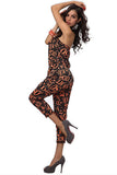 Claire Orange Romper - waistshaper