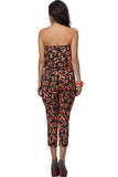 Claire Orange Romper - waistshaper