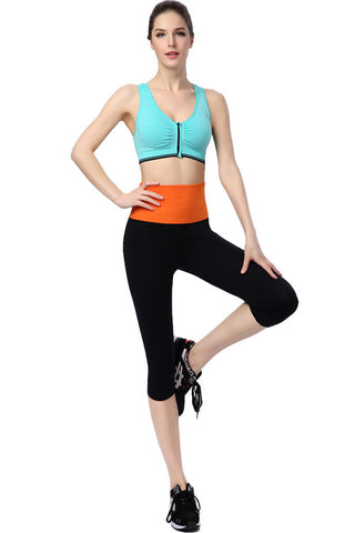 Yoga Orange Waist Elastic Women's Pants - waistshaper