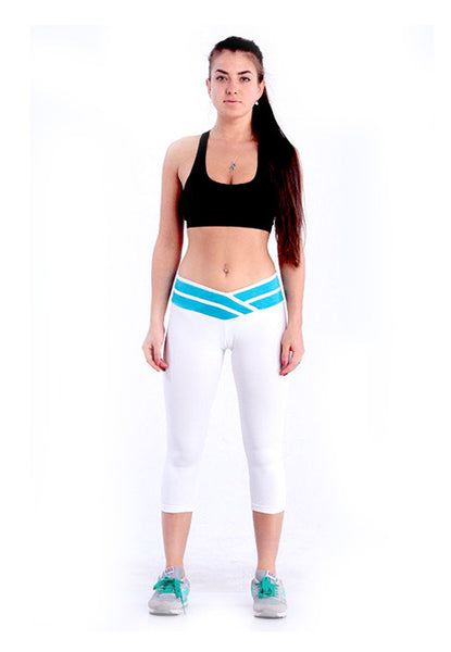 Women's White Sport Pants - waistshaper